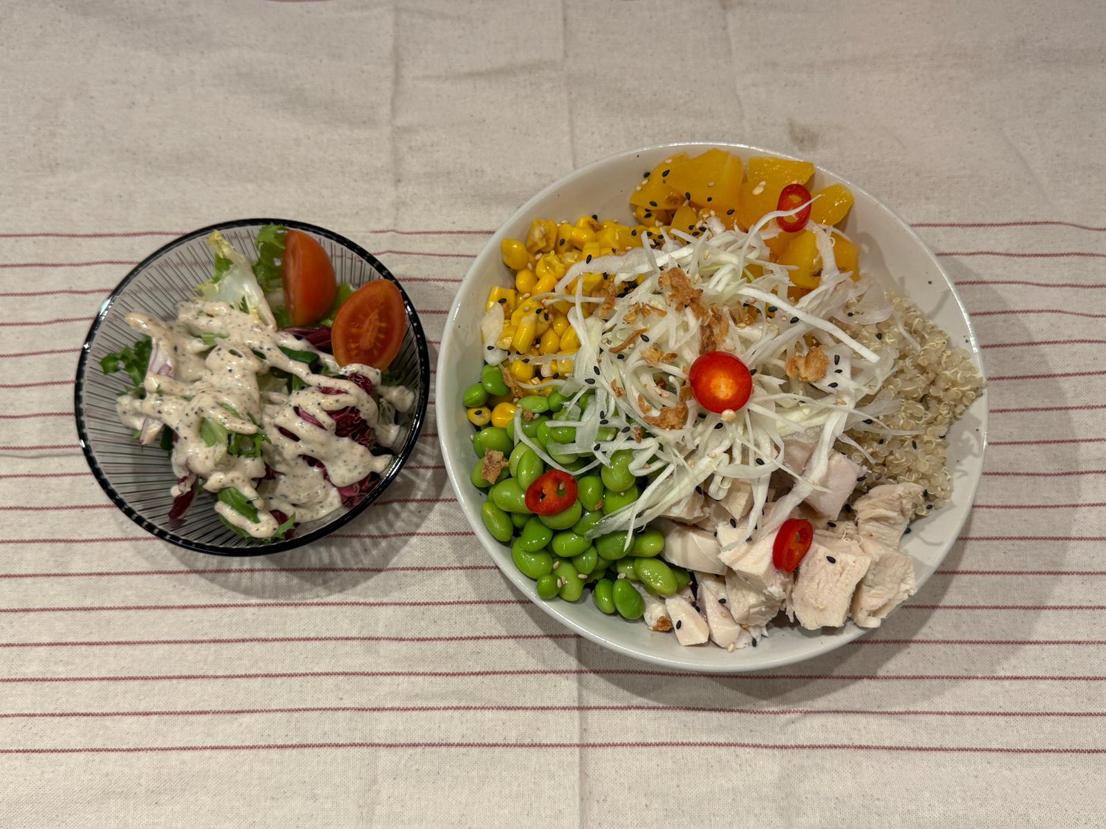 Kana bowl, valitse kastikkeista: Toki-Kastike, Teriyaki tai Wasabi-soija!